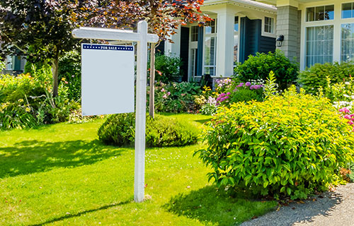 Sign in Front Yard